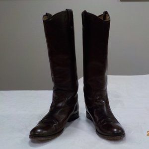 Frye tall leather boots size 8 1/2B